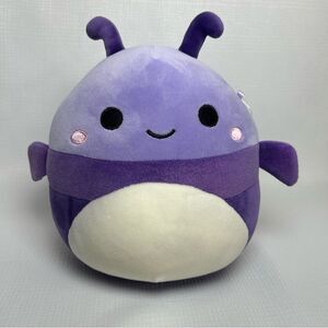 Squishmallows Axel Beetle Plush Purple Bug Stuffed Animal Toy 7.5”